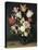 Tulips, Roses and Other Flowers in a Glass-Balthasar van der Ast-Premier Image Canvas