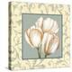 Tulips With Scroll-Catherine Jones-Stretched Canvas