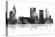 Tulsa Oklahoma Skyline BG 1-Marlene Watson-Premier Image Canvas