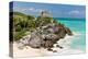 Tulum Mexico Beach Mayan Ruins-null-Stretched Canvas
