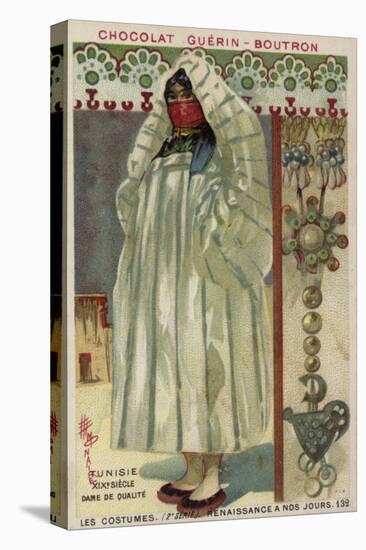 Tunisian Gentlewoman, 19th Century-null-Premier Image Canvas