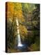Tunnel Falls in a Fall Color Scene on Eagle Creek in the Columbia Gorge, Oregon, USA-Gary Luhm-Premier Image Canvas