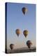Turkey, Anatolia, Cappadocia, Goreme. Hot air balloons above Red Valley.-Emily Wilson-Premier Image Canvas