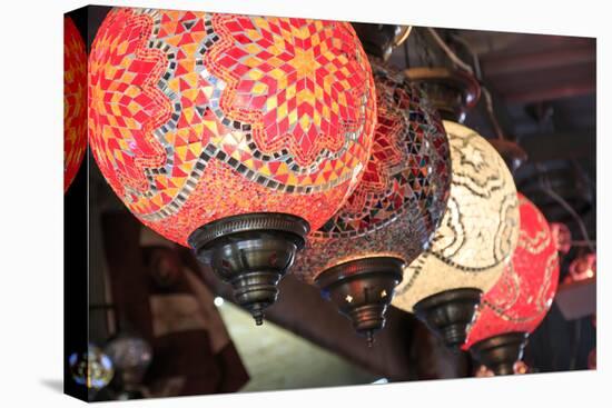 Turkey, Central Anatolia, Nevsehir Province, Uchisar, glass mosaic lamps.-Emily Wilson-Premier Image Canvas