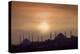 Turkey, Istanbul, Blue Mosque and Hagia Sophia, Sunset-Daryl Benson-Premier Image Canvas