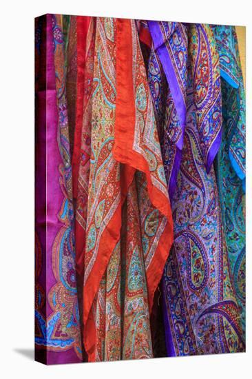 Turkey, Marmara, Bursa Province, Bursa, scarves for sale.-Emily Wilson-Premier Image Canvas