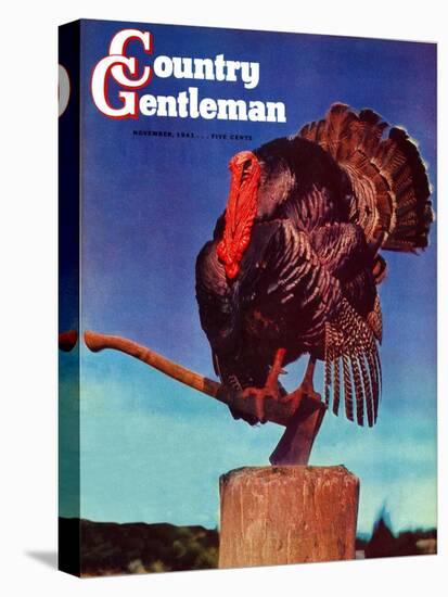 "Turkey on Hatchet," Country Gentleman Cover, November 1, 1941-null-Premier Image Canvas