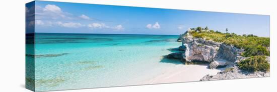 Turquoise Blue Waters, Dramatic Limestone Cliffs, At Lighthouse Point, Island Of Eleuthera, Bahamas-Erik Kruthoff-Stretched Canvas