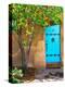 Turquoise Door, Santa Fe, New Mexico-Tom Haseltine-Premier Image Canvas