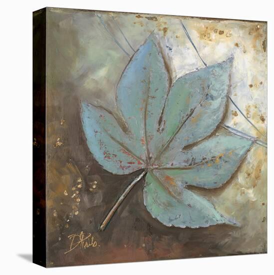 Turquoise Leaf II-Patricia Pinto-Stretched Canvas