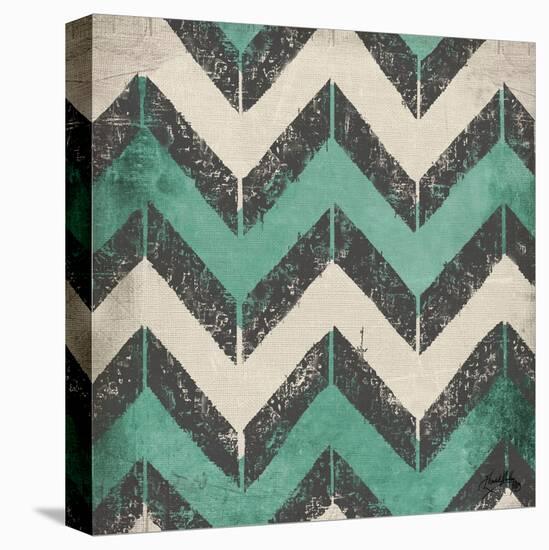 Turquoise Modele I-Elizabeth Medley-Stretched Canvas