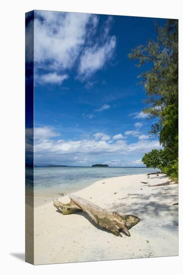 Turquoise water and a white beach on Christmas Island, Buka, Bougainville, Papua New Guinea, Pacifi-Michael Runkel-Premier Image Canvas