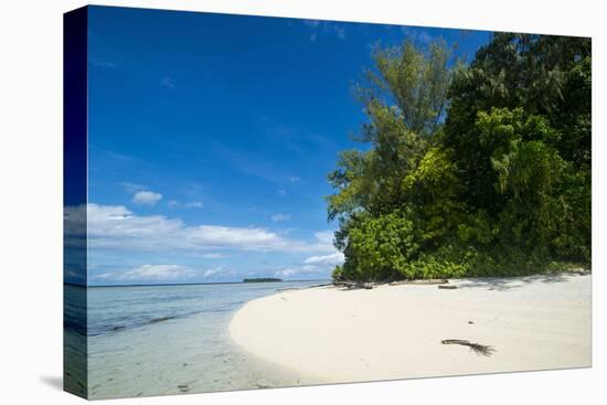 Turquoise water and a white beach on Christmas Island, Buka, Bougainville, Papua New Guinea, Pacifi-Michael Runkel-Premier Image Canvas