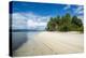 Turquoise water and white sand beach, White Island, Buka, Bougainville, Papua New Guinea, Pacific-Michael Runkel-Premier Image Canvas