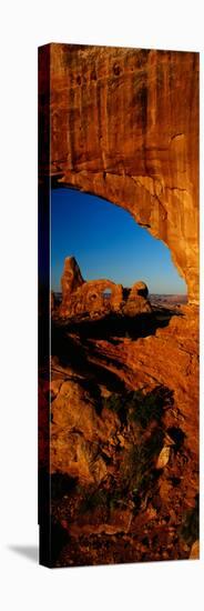 Turret Arch Through North Window, Arches National Park, Utah-null-Stretched Canvas