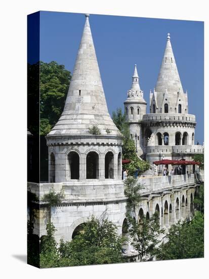 Turrets of Fishermen's Bastion (Halaszbastya), Buda, Budapest, Hungary, Europe-Stuart Black-Premier Image Canvas