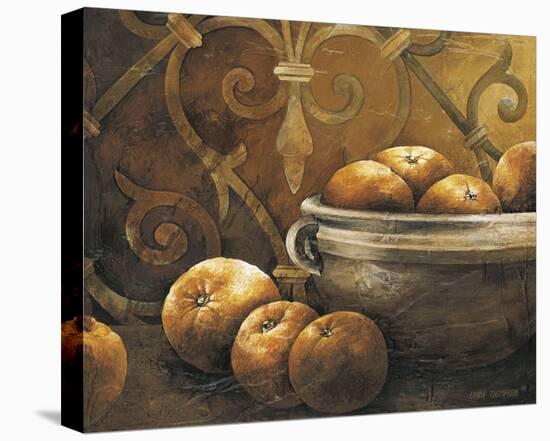 Tuscan Orange-Linda Thompson-Stretched Canvas