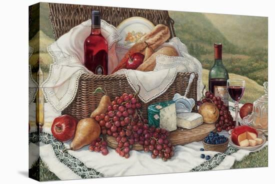 Tuscan Picnic-Janet Kruskamp-Stretched Canvas