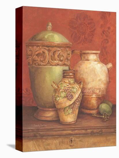 Tuscan Urns I-Pamela Gladding-Stretched Canvas