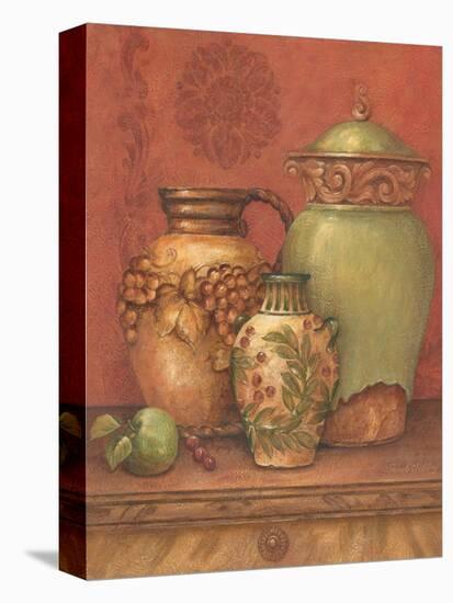 Tuscan Urns II-Pamela Gladding-Stretched Canvas