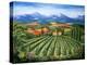 Tuscan Vineyard and Abbey-Marilyn Dunlap-Stretched Canvas