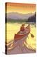 Twain Harte, California - Canoe Scene-Lantern Press-Stretched Canvas