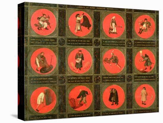 Twelve Proverbs, circa 1558-60-Pieter Bruegel the Elder-Premier Image Canvas