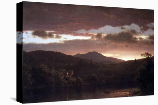 Twilight (Catskill Mountain)-Frederic Edwin Church-Stretched Canvas