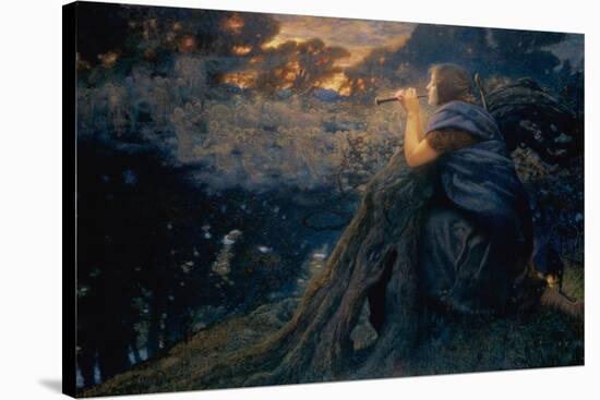 Twilight Fantasies, 1911 (W/C)-Edward Robert Hughes-Premier Image Canvas