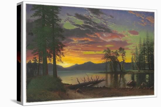 Twilight, Lake Tahoe, C.1870S (Oil on Canvas)-Albert Bierstadt-Premier Image Canvas