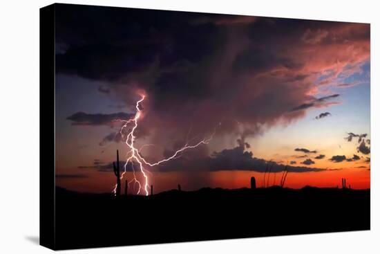 Twilight Lightning I-Douglas Taylor-Stretched Canvas