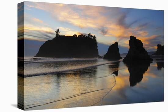 Twilight, Ruby Beach, Olympic National Park, Washington, USA-Michel Hersen-Premier Image Canvas