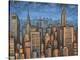 Twilight Skyline-Timothy Craig-Stretched Canvas