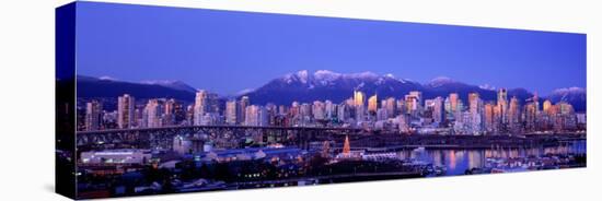 Twilight, Vancouver Skyline, British Columbia, Canada-null-Premier Image Canvas