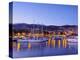 Twilight view of the Marina do Funchal, Funchal, Madeira, Portugal, Atlantic, Europe-Karol Kozlowski-Premier Image Canvas