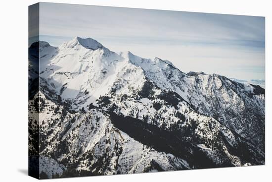 Twin Peaks Sits Above Storm Mountain, Winter In The Wasatch Mountains, Utah-Louis Arevalo-Premier Image Canvas