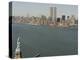 Twin Towers and Liberty 1990-Marty Lederhandler-Premier Image Canvas