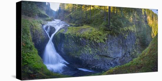 Twister Falls and Canyon on Eagle Creek, Columbia Gorge, Oregon, USA-Gary Luhm-Premier Image Canvas