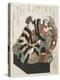 Two Actors from a Kabuki Play, Mid 19th Century-Utagawa Kunisada-Premier Image Canvas