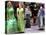 Two Afghan Woman Walk Next to Mannequins at a Women's Gallery Downtown Kabul-null-Premier Image Canvas