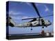 Two Aviation Ordnancemen Connect Transport Cables to a SH-60B Helicopter-Stocktrek Images-Premier Image Canvas