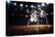 Two Basketball Players in Action in Gym Panorama View-Eugene Onischenko-Premier Image Canvas