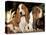 Two Bassett Hound Pups-Lynn M. Stone-Premier Image Canvas