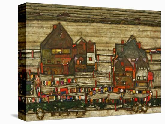 Two Blocks of Houses with Cloth Lines or the Suburbs (II), 1914-Egon Schiele-Premier Image Canvas