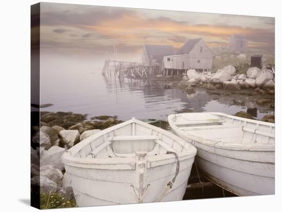 Two Boats at Sunrise, Nova Scotia ?11-Monte Nagler-Premier Image Canvas