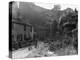 Two boys out on their bicycles near a stream in the Peak District-Staff-Premier Image Canvas