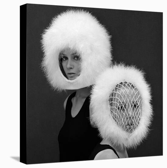 Two Capsule Line Feathered Helmets, 1960s-John French-Premier Image Canvas