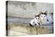 Two Cats on Stone Steps-Alberto Coto-Premier Image Canvas