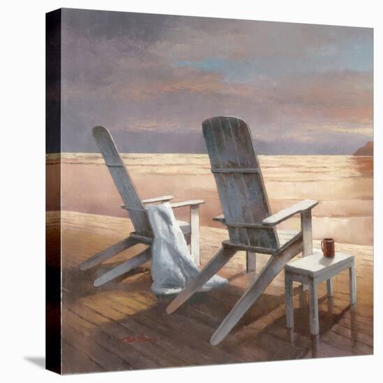 Two chairs at Sunset-TC Chiu-Stretched Canvas