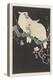 Two Cockatoos and Plum Blossom, 1925-36 (Colour Woodcut)-Ohara Koson-Premier Image Canvas